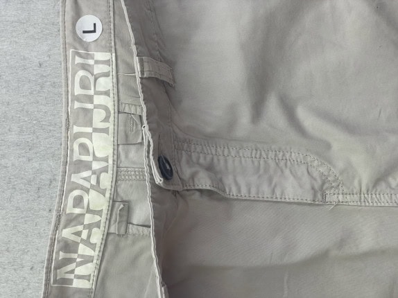 NAPAPIJRI BERMUDA CARGO UTILITY BEIGE UOMO PRE OWNED L