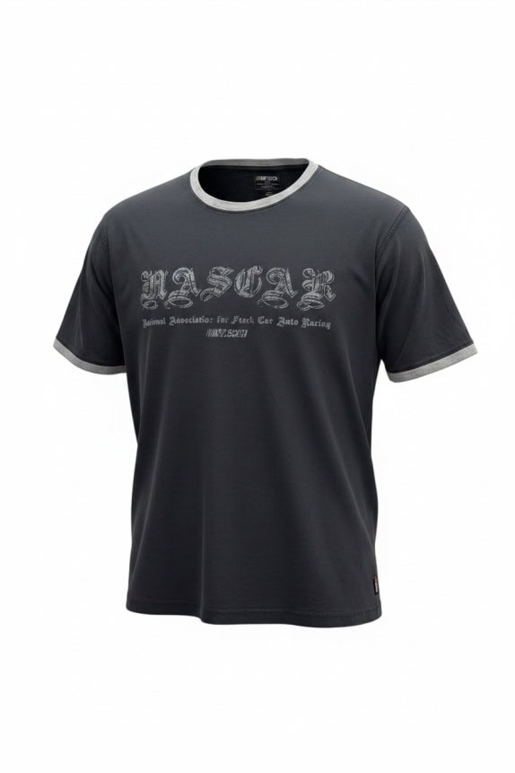 NASCAR GRAPHIC TEE RACING FADED BLACK MENS PRE OWNED L