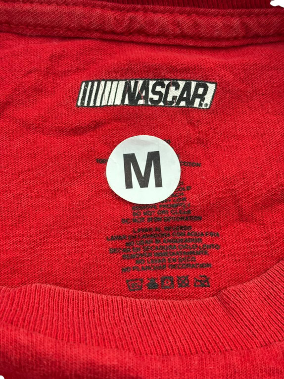 NASCAR GRAPHIC TEE RACING RED MEN PRE OWNED M