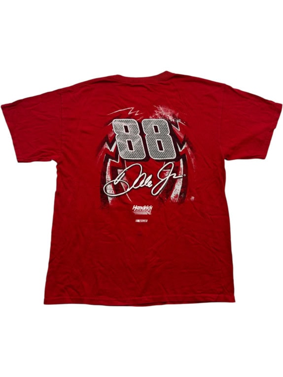 NASCAR GRAPHIC TEE RACING RED MEN PRE OWNED M