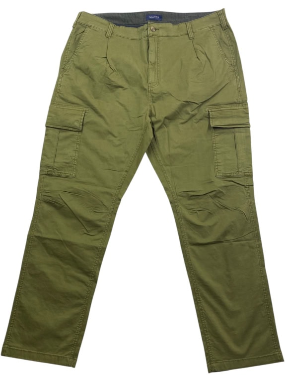 NAUTICA Pantaloni cargo kaki da uomo 3XL (W42 L32)