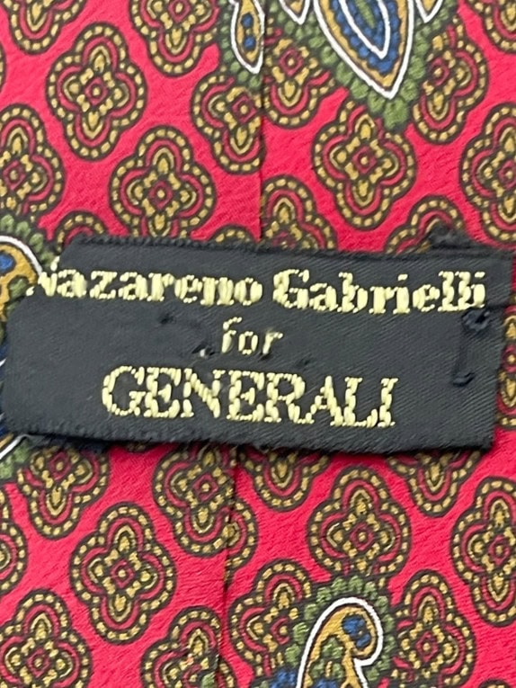 NAZARENO GABRIELLI ΓΡΑΒΑΤΑ RETRO ΜΠΟΡΝΤΟ ΑΝΤΡΙΚΟ PRE OWNED