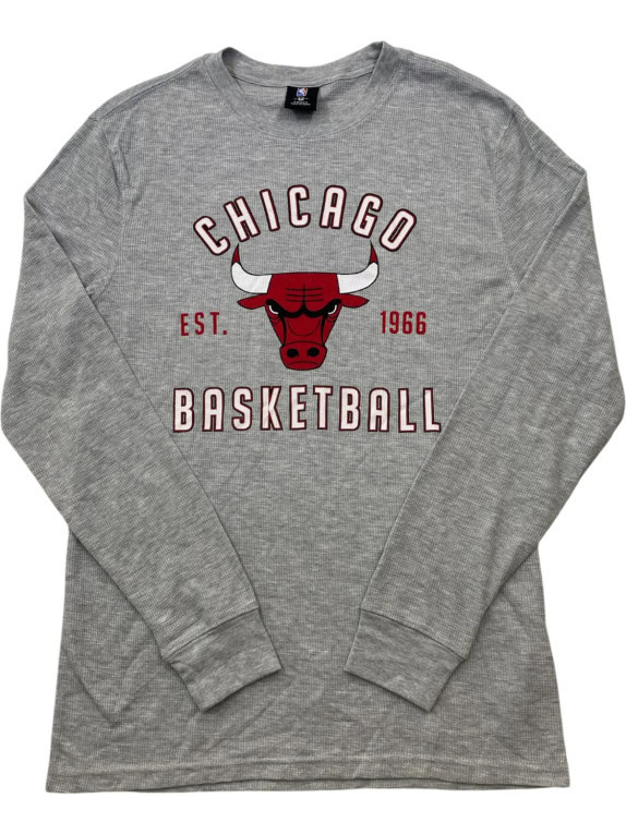 NBA ΜΠΛΟΥΖΑ ΜΕ ΜΑΚΡΥ ΜΑΝΙΚΙ GRAY ΑΝΤΡΙΚΟ PRE OWNED S