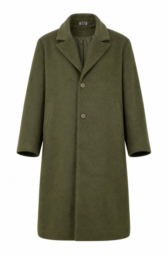 NEC LA VIOLETTA COAT 90S  MINIMAL OLIVE MEN PRE OWNED XXL