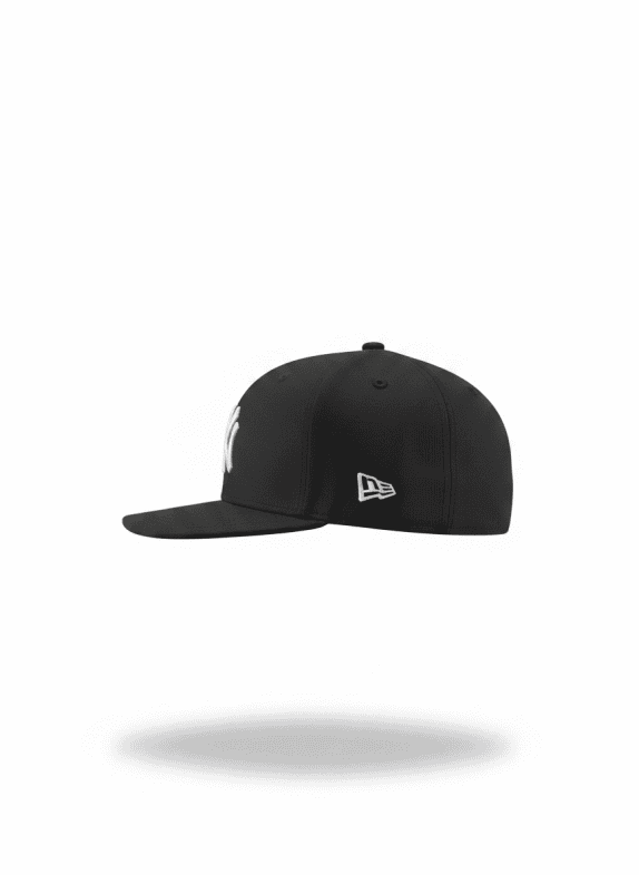 NEW ERA BASEBALL CAP MINIMAL BLACK MEN PRE OWNED