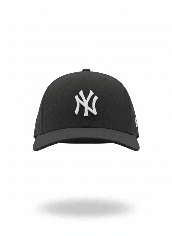 NEW ERA BASEBALL CAP MINIMAL BLACK MEN PRE OWNED