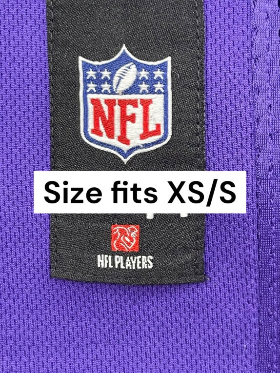 NFL JERSEY SPORTSWEAR VIOLA UOMO PRE OWNED XS