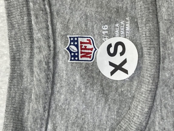 NFL ΜΠΛΟΥΖΑ ΜΑΚΡΥΜΑΝΙΚΗ GRAPHIC ΓΚΡΙ ΑΝΤΡΙΚΟ PRE OWNED XS
