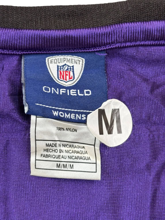NFL ONFIELD JERSEY RAVENS SPORTSWEAR PURPLE WOMEN PRE OWNED M