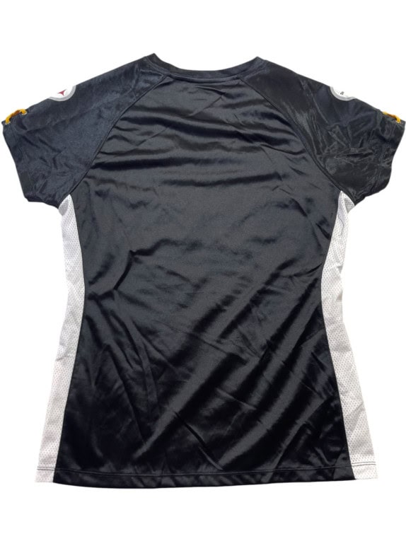 NFL STEELERS FOOTBALL JERSEY SPORTSWEAR ΜΑΥΡΟ ΓΥΝΑΙΚΕΙΟ PRE OWNED S