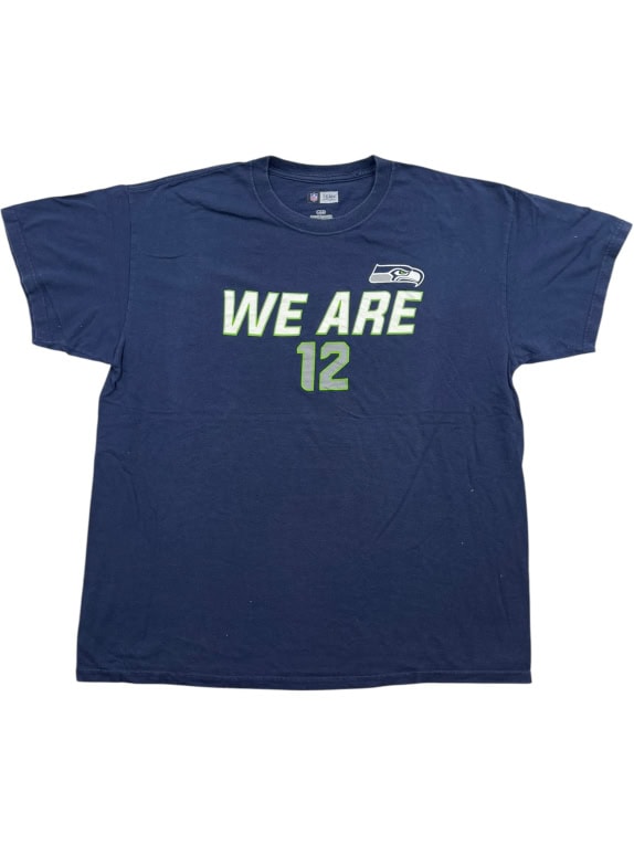 NFL T-Shirt Big Logo Blu UNISEX L