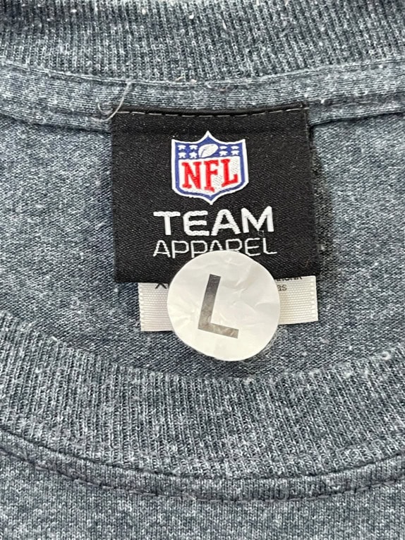 NFL TEAM APPAREL ΜΑΚΡΥΜΑΝΙΚΗ ΜΠΛΟΥΖΑ SPORTSWEAR CHARCOAL ΑΝΤΡΙΚΟ PRE OWNED L