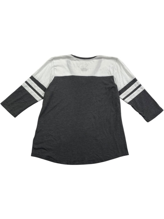 NFL Team Apparel Raiders Μπλούζα 3/4 Μανίκι Logo Γκρι Γυναικεία XL