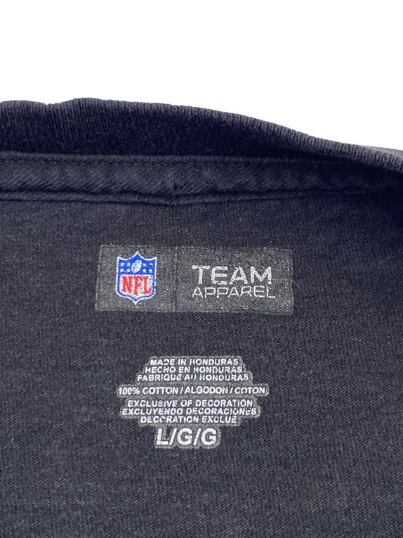 NFL TEAM APPAREL T-SHIRT BALTIMORE RAVENS ΛΟΓΟΤΥΠΟ ΜΑΥΡΟ UNISEX LARGE preowned