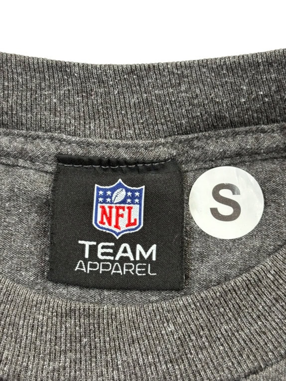 NFL TEAM APPAREL T SHIRT GRAPHIC ΓΚΡΙ ΑΝΤΡΙΚΟ PRE OWNED S