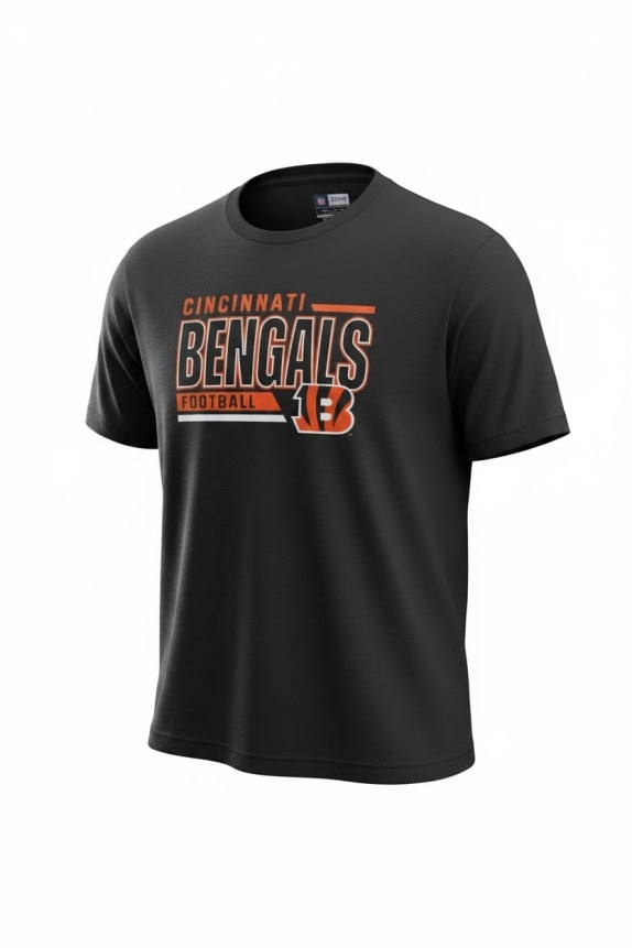 NFL TEAM APPAREL TSHIRT VINTAGE CINCINNATI BENGALS GRAPHIC BLACK UNISEX L pre-owned