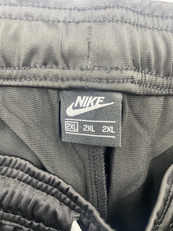 NIKE AIR Pantaloni della tuta neri con logo laterali da uomo 2XL