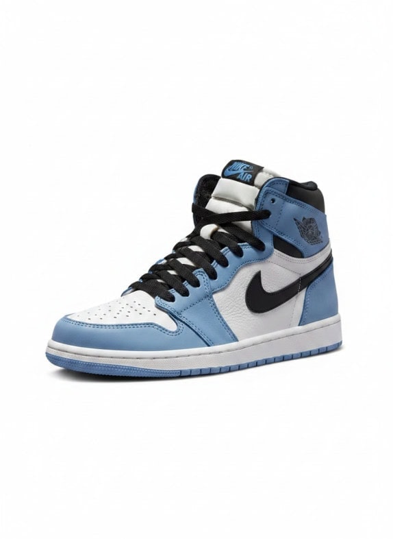 NIKE AIR JORDAN HIGH TOP SNEAKERS RETRO UNIVERSITY BLUE ΑΝΤΡΙΚΟ PRE OWNED EU 41