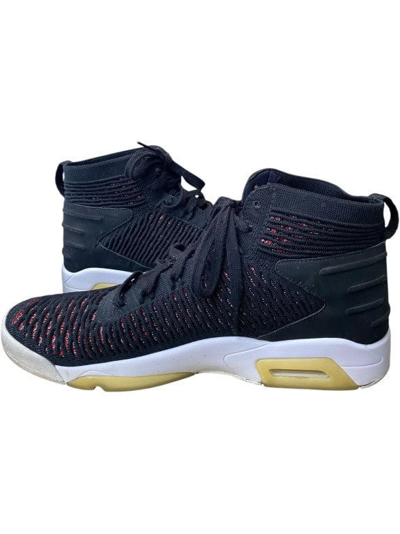 Nike Air Jordan Πλεκτά Sneakers Mid Μαύρα Unisex EU 44