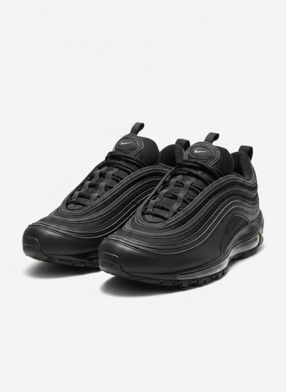 NIKE AIR MAX 97 SNEAKERS ATHLETIC ΜΑΥΡΟ ΑΝΤΡΙΚΟ PRE OWNED EU 38.5