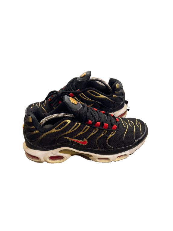NIKE AIR MAX PLUS TN SNEAKERS 90S SPORTSWEAR ΜΑΥΡΟ ΧΡΥΣΟ ΑΝΤΡΙΚΟ PRE OWNED EU 43