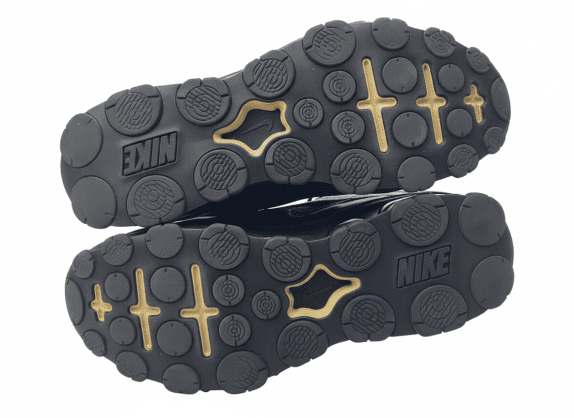 NIKE ATHLETIC SHOES ATHLETIC BLACK MEN PRE OWNED EU 45