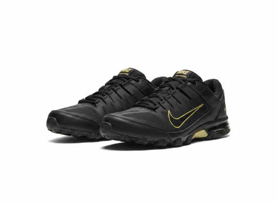 NIKE ATHLETIC SHOES ATHLETIC BLACK MEN PRE OWNED EU 45