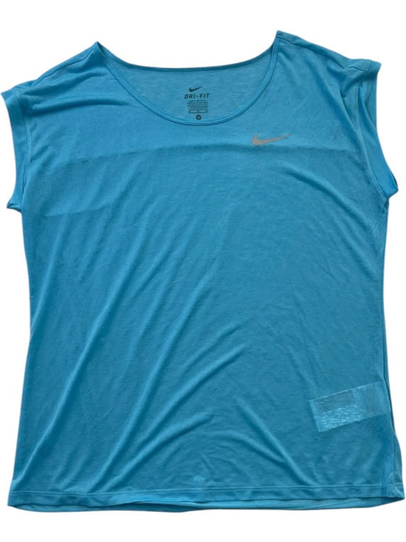 NIKE DRI FIT T SHIRT SPORTSWEAR TURQUOISE WOMENS PRE OWNED M