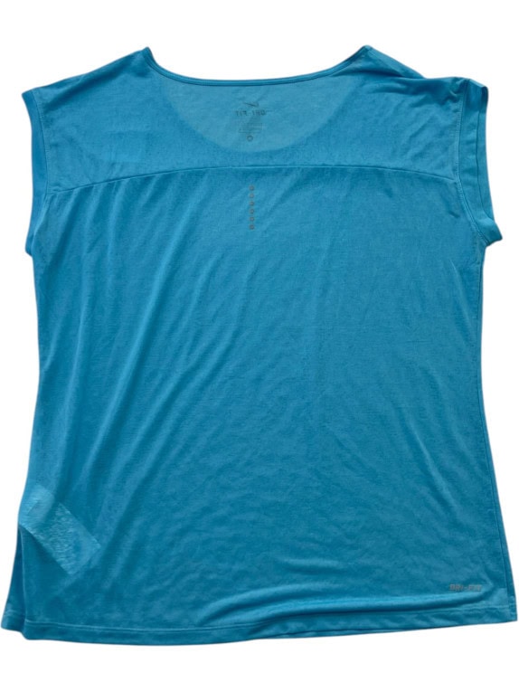 NIKE DRI FIT T SHIRT SPORTSWEAR TURQUOISE WOMENS PRE OWNED M