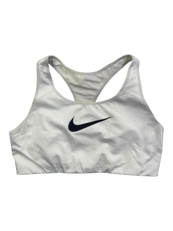 NIKE SPORTS BRA SWOOSH LOGO WHITE WOMEN L