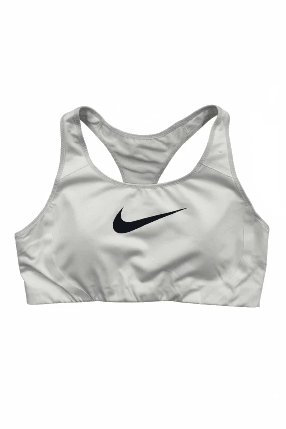 NIKE SPORTS BRA SWOOSH LOGO WHITE WOMEN L
