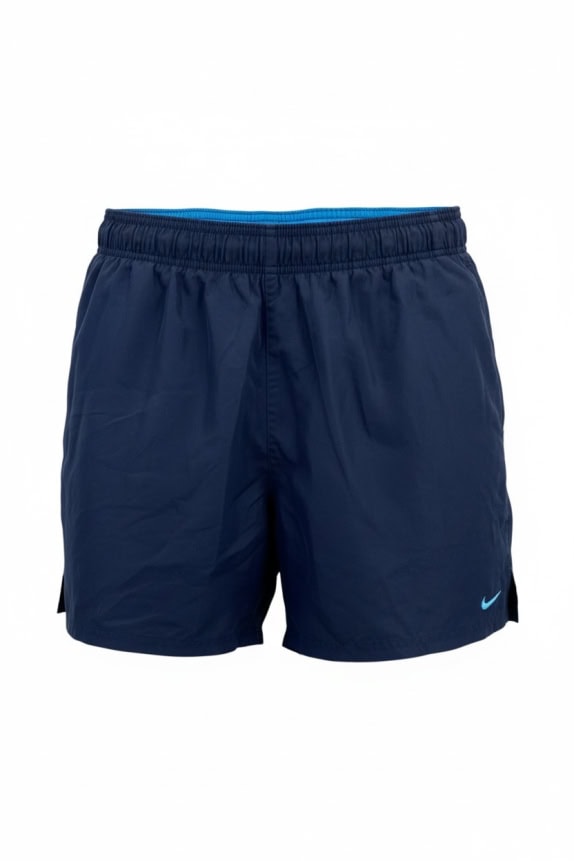 NIKE PERFORMANCE SHORTS VINTAGE STYLE LOGO DARK BLUE MENS L
