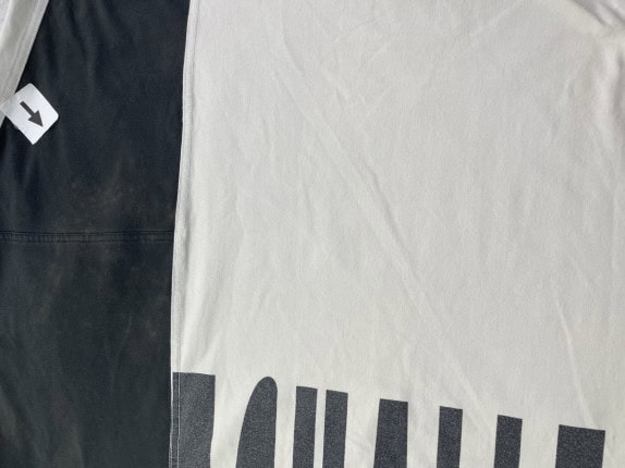 1990s NIKE CHALLENGE COURT ΜΠΛΟΥΖΑ ΠΟΛΟ ΜΕ ΦΕΡΜΟΥΑΡ SPORTSWEAR ΜΑΥΡΟ ΛΕΥΚΟ ΚΙΤΡΙΝΟ ΑΝΤΡΙΚΟ PRE OWNED L