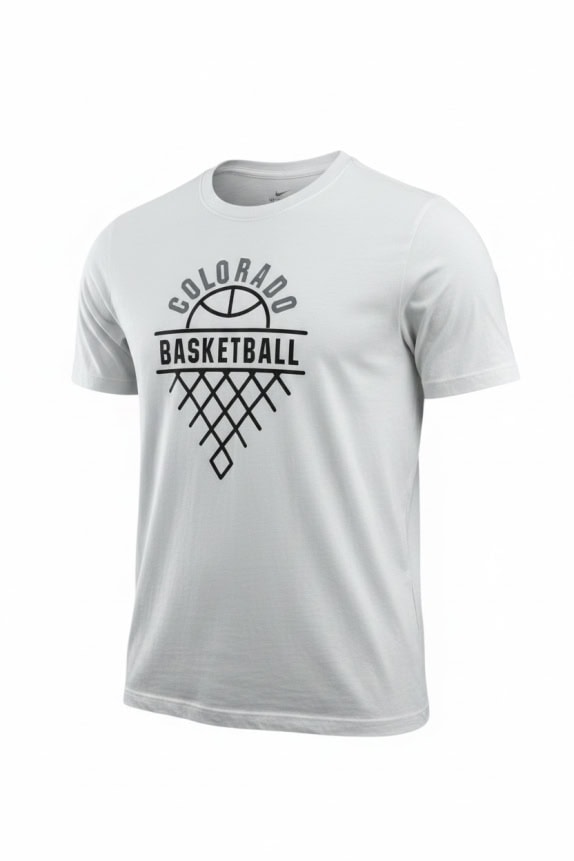 Nike Colorado Basketball T-Shirt Logo Bianco Unisex M