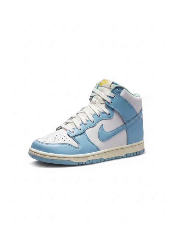NIKE DUNK HIGH SNEAKERS CLASSIC STREETWEAR ΛΕΥΚΟ ΓΑΛΑΖΙΟ ΑΝΤΡΙΚΟ PRE OWNED EU 42