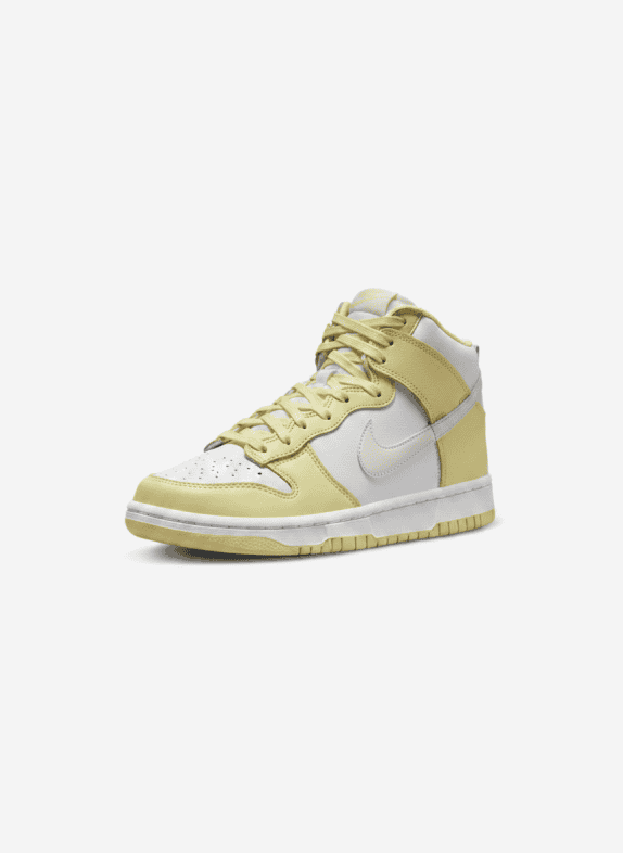 NIKE DUNK HIGH SNEAKERS STREETWEAR ΚΙΤΡΙΝΟ ΛΕΥΚΟ ΓΥΝΑΙΚΕΙΟ PRE OWNED EU 40.5
