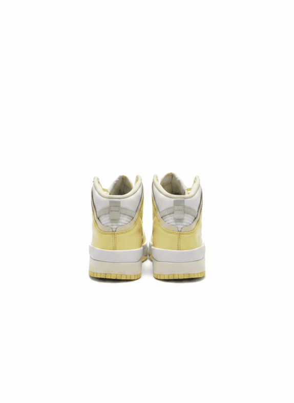 NIKE DUNK HIGH SNEAKERS STREETWEAR ΚΙΤΡΙΝΟ ΛΕΥΚΟ ΓΥΝΑΙΚΕΙΟ PRE OWNED EU 40.5