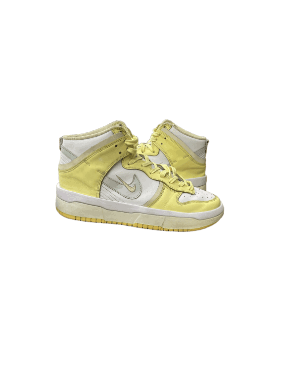 NIKE DUNK HIGH SNEAKERS STREETWEAR ΚΙΤΡΙΝΟ ΛΕΥΚΟ ΓΥΝΑΙΚΕΙΟ PRE OWNED EU 40.5