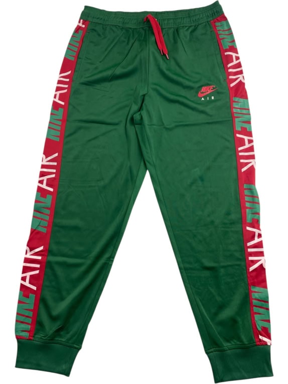 NIKE AIR SWEATPANTS WITH LOGO TAPE GREEN MEN'S XL