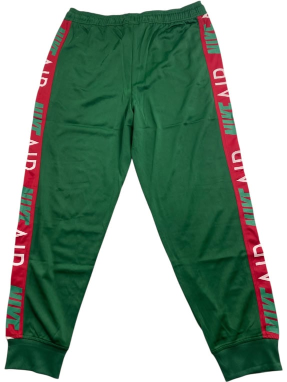 NIKE AIR SWEATPANTS WITH LOGO TAPE GREEN MEN'S XL