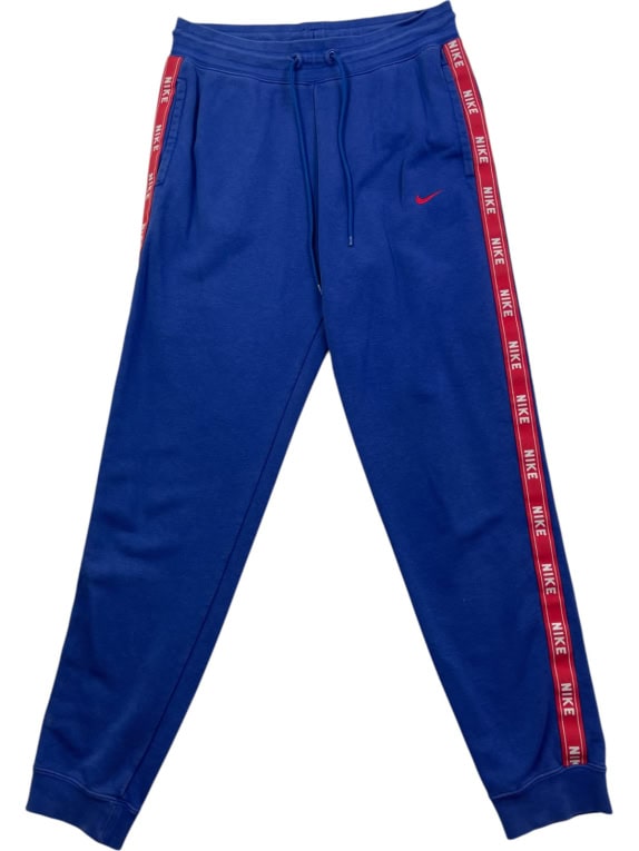 NIKE PANTALONI TUTA SPORTSWEAR BLU UNISEX PRE OWNED S