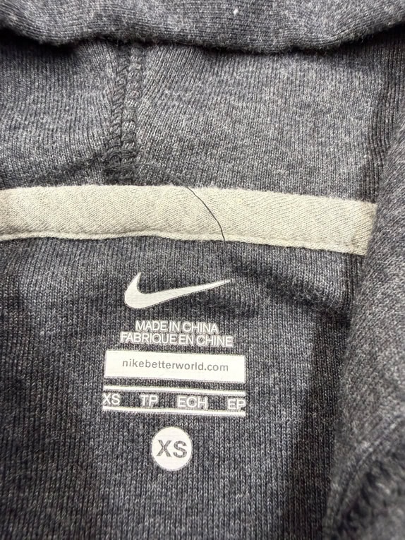 Nike Φόρμα Σετ με Λογότυπο Swoosh Γκρι-Μαύρο Γυναικείο XS