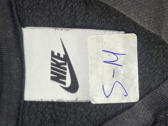NIKE HOODIE SPORTSWEAR BLACK UNISEX PRE OWNED S/M