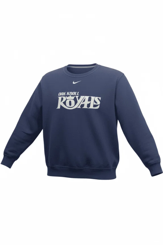 Nike Felpa da uomo blu con logo vintage stampato M