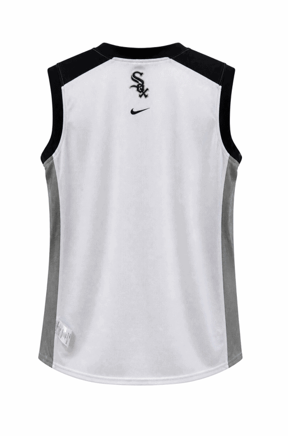 NIKE GILET GRAPHIC BIANCO NERO UOMO PRE OWNED XS