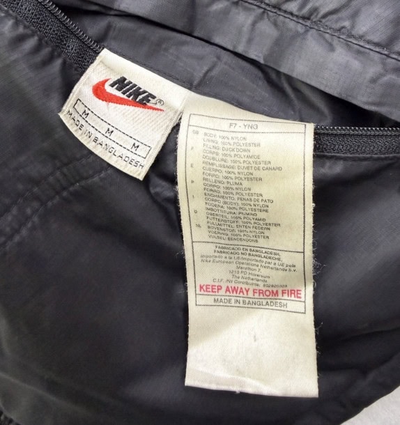 1990S NIKE GILET PUFFER ATHLETIC NERO UOMO PRE OWNED M