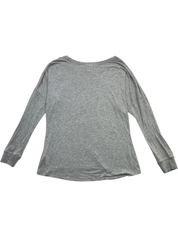 Nike Γκρι Μακρυμάνικο T-Shirt με Logo Γυναικείο M
