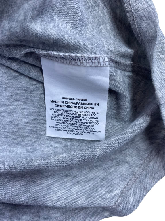 Nike Γκρι Μακρυμάνικο T-Shirt με Logo Γυναικείο M