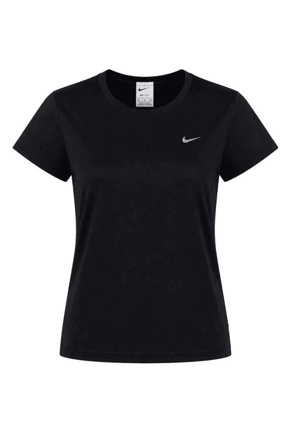 2000s NIKE T SHIRT MINIMAL NERO DONNA PRE OWNED S