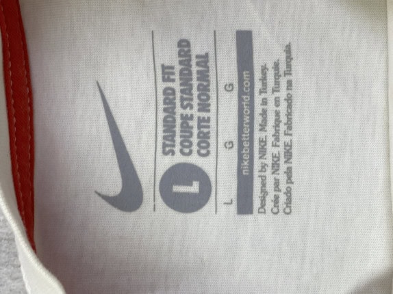 NIKE GRAΦΙΚΟ T SHIRT STREETWEAR OFF WHITE ΑΝΤΡΙΚΟ PRE OWNED L